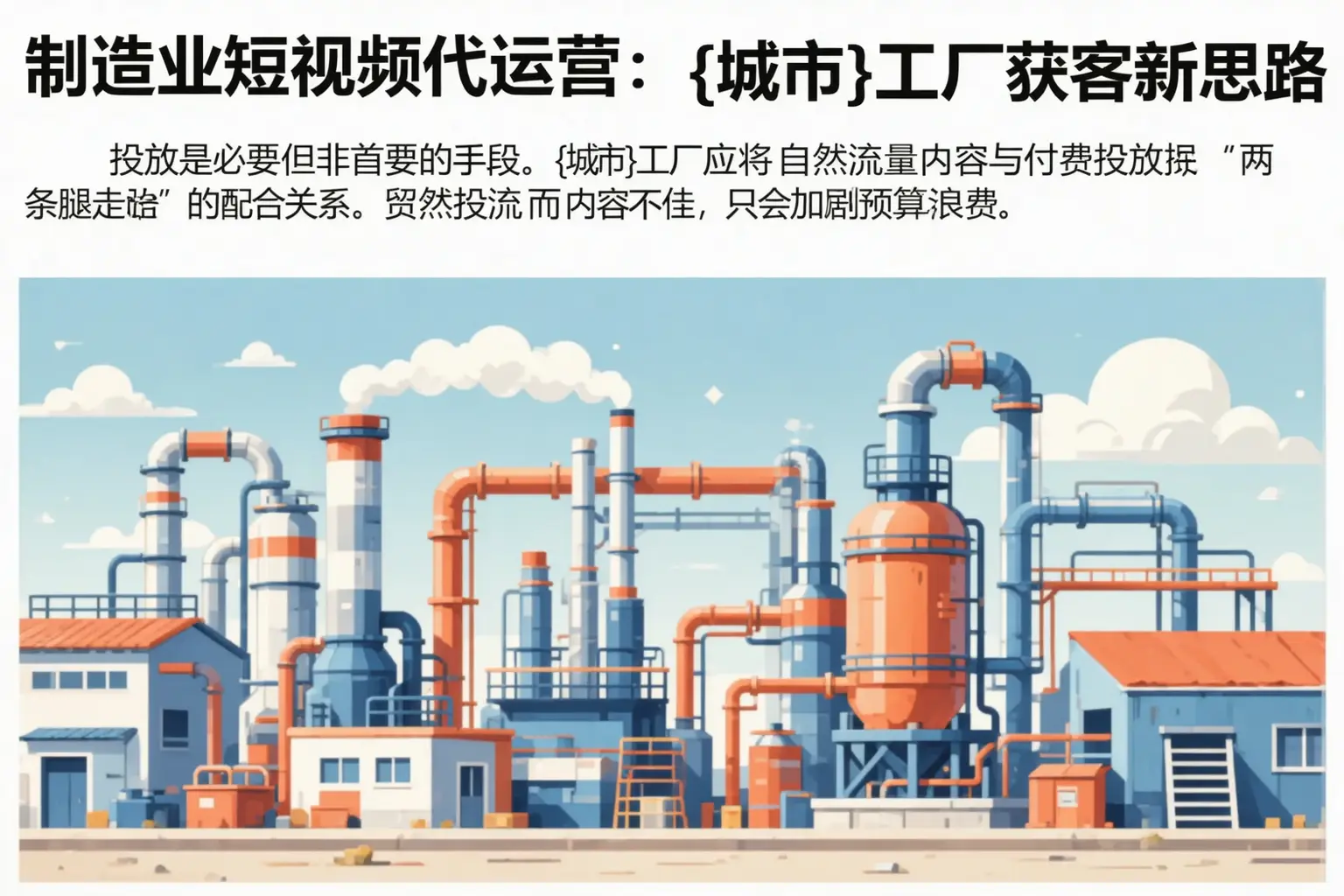 制造业短视频代运营:禅城工厂获客新思路